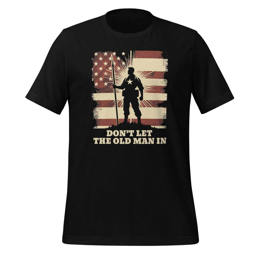 Don't Let Old Man Vintage American Flag Unisex T-Shirt product image 1