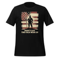 Don't Let Old Man Vintage American Flag Unisex T-Shirt product image 1