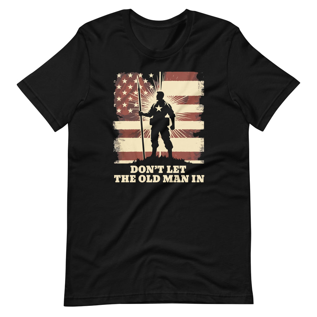 Don't Let Old Man Vintage American Flag Unisex T-Shirt product image 2