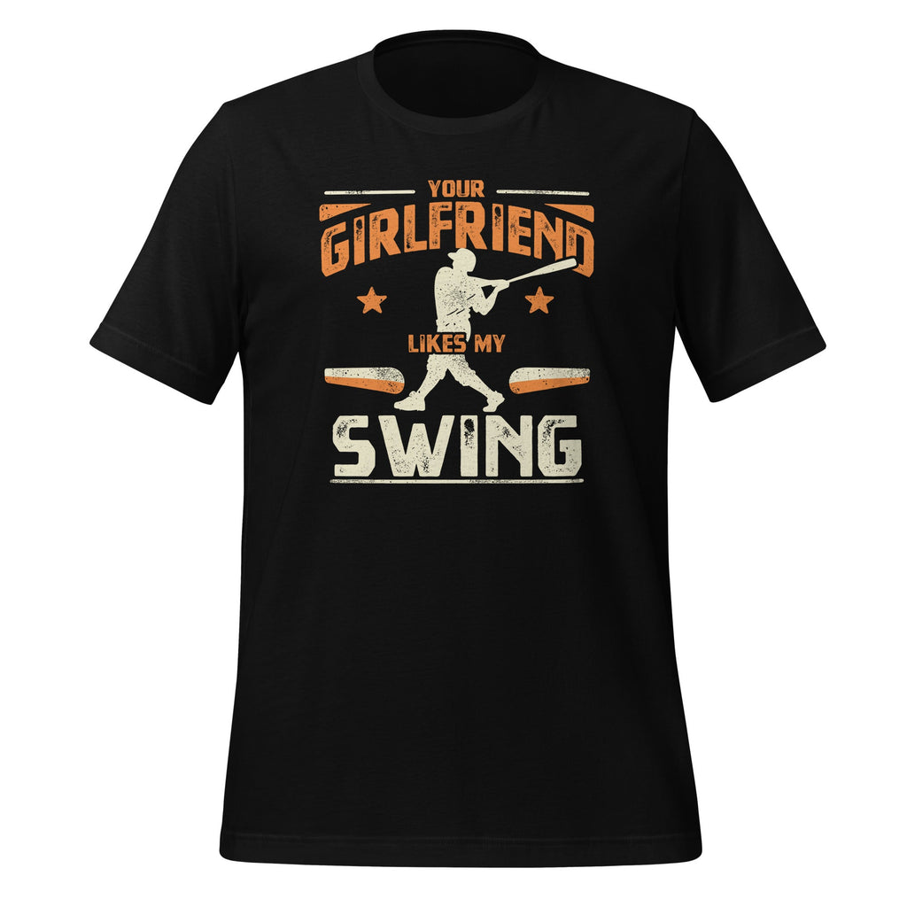 Your Girlfriend Likes My Swing Baseball Lover Funny Vintage product image 1