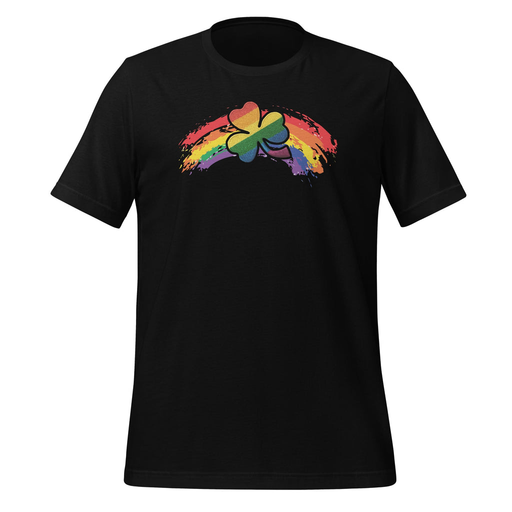 Four Leaf Clover Colorful Rainbow St Patricks Day Unisex product image 1