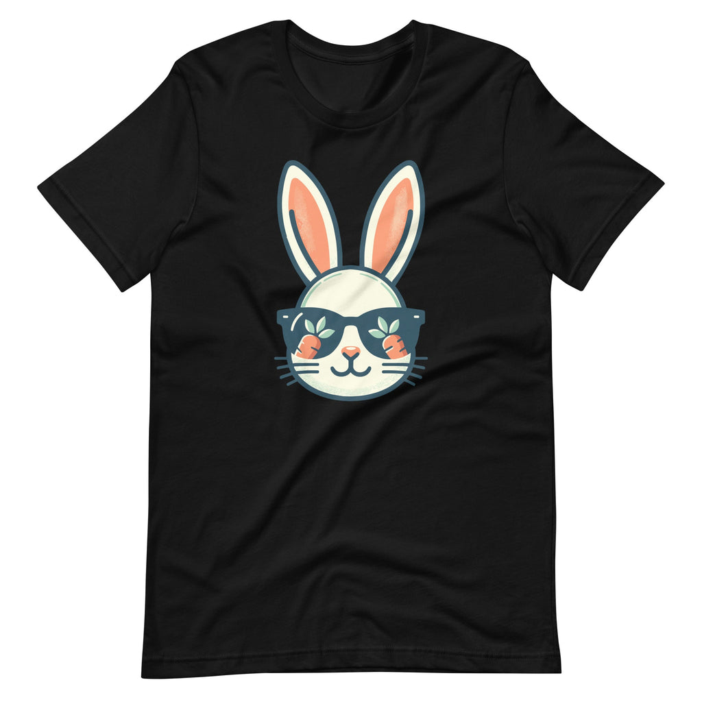 Bunny Face Easter Day Sunglasses Carrot Unisex T-Shirt product image 2