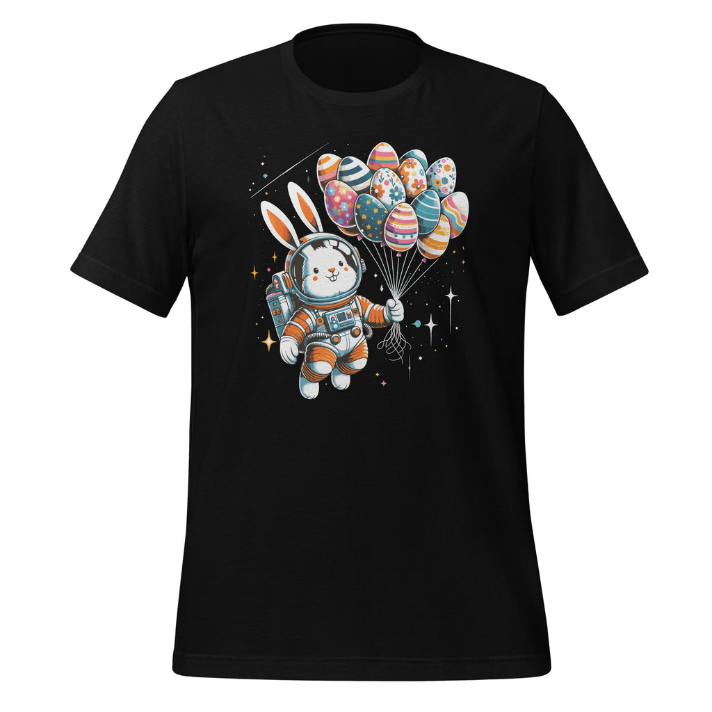 Happy Easter Day Bunny Egg Astronaut Space Unisex T-Shirt product image 1