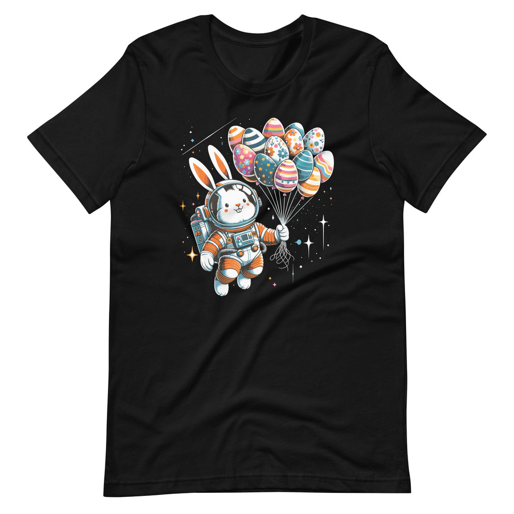 Happy Easter Day Bunny Egg Astronaut Space Unisex T-Shirt product image 2