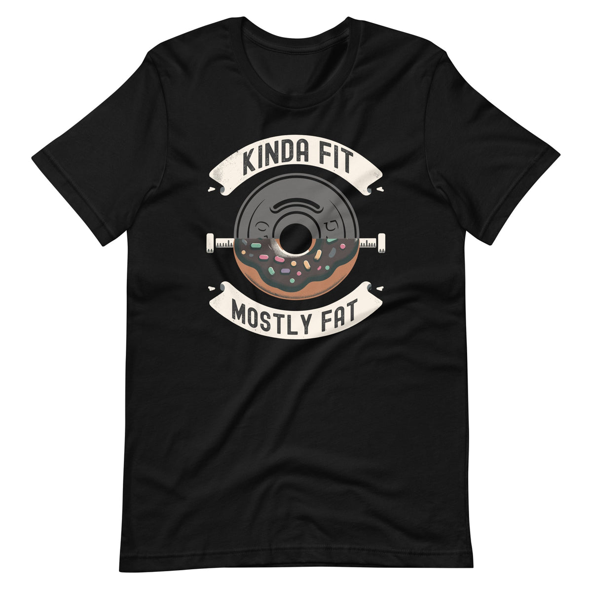 Kinda Fit Mostly Fat Fitness Funny Gym Workout Unisex product image 2