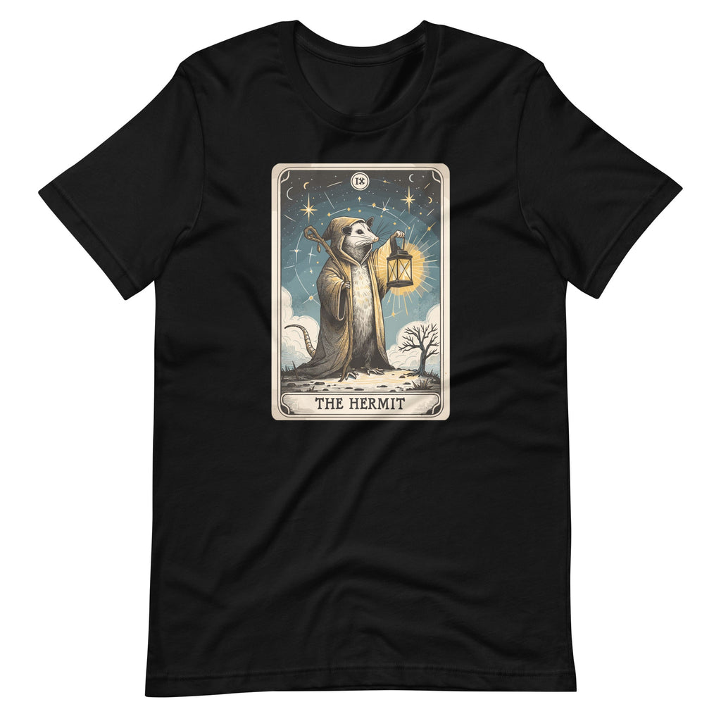 IX Hermit Funny Opossum Witch Tarot Card Possum Unisex product image 2