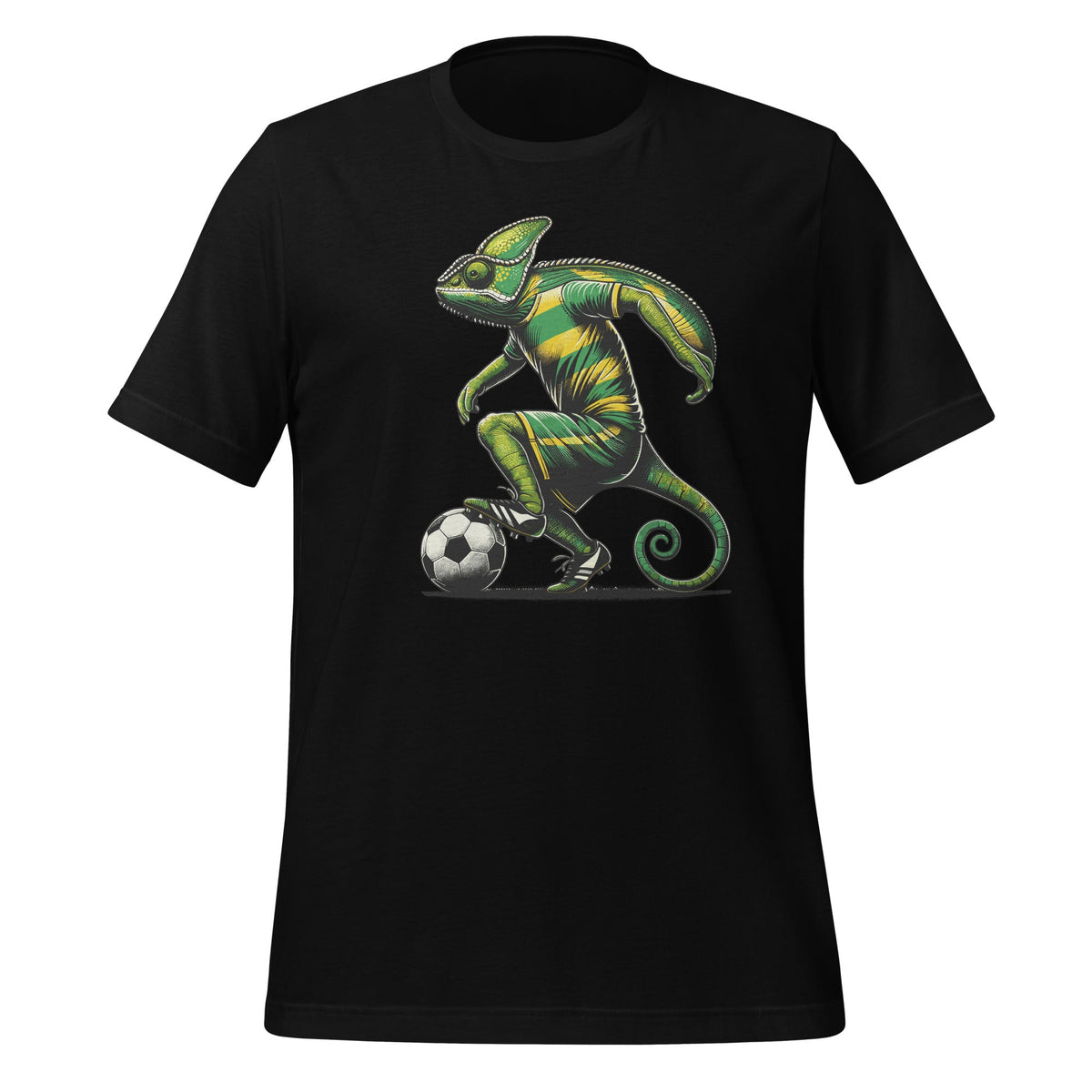 Chameleon Lizards Soccer Player Reptile Pet Unisex T-Shirt product image 1