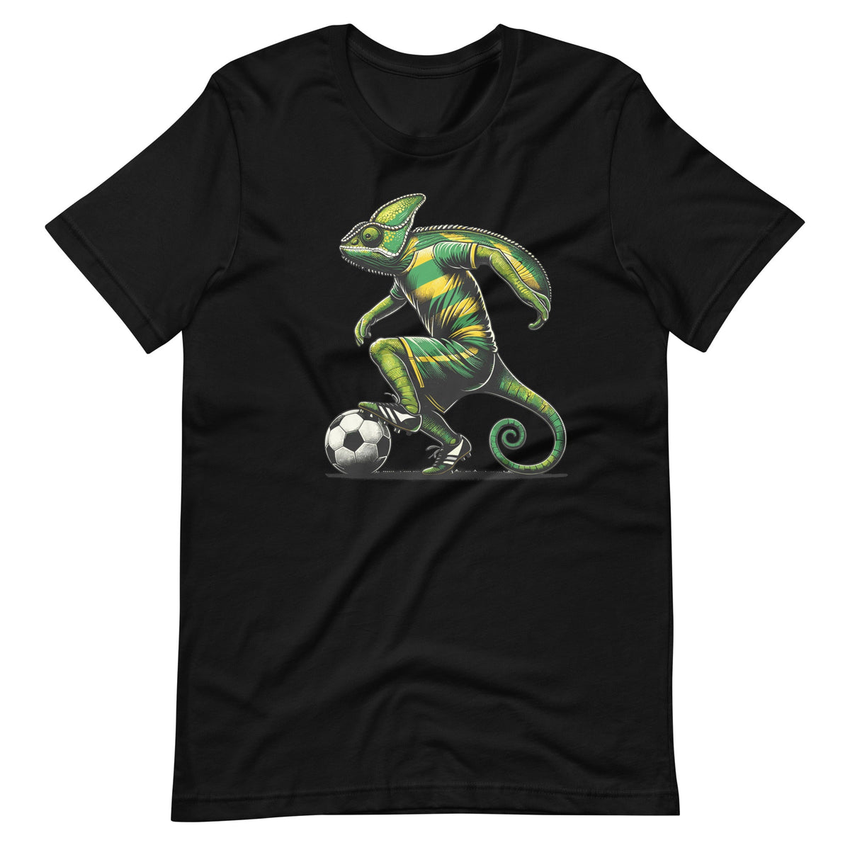 Chameleon Lizards Soccer Player Reptile Pet Unisex T-Shirt product image 2