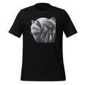 Indian Native American Woman With White Wolf Vintage Unisex product image 1
