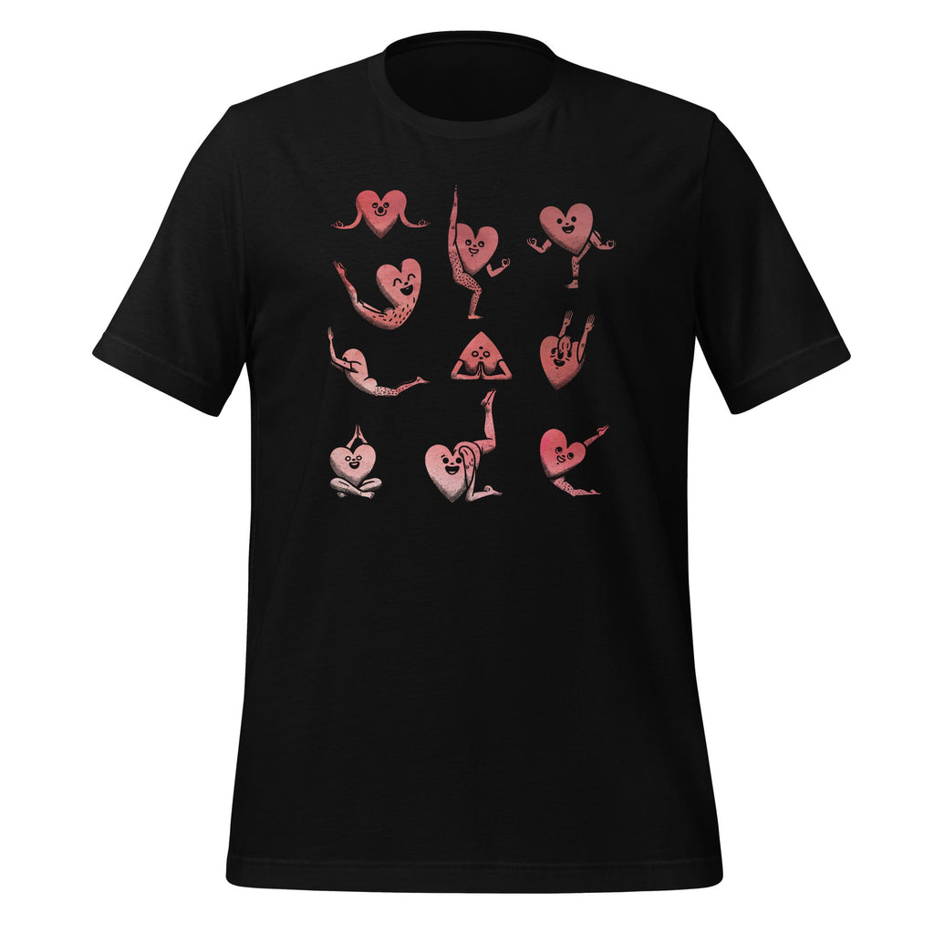 Heart Yoga Pose Valentines Day Funny Zen Workout Unisex product image 1