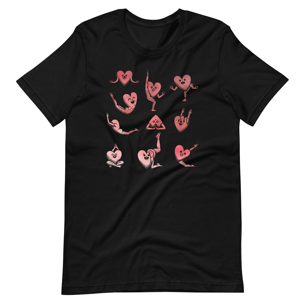 Heart Yoga Pose Valentines Day Funny Zen Workout Unisex product image 2