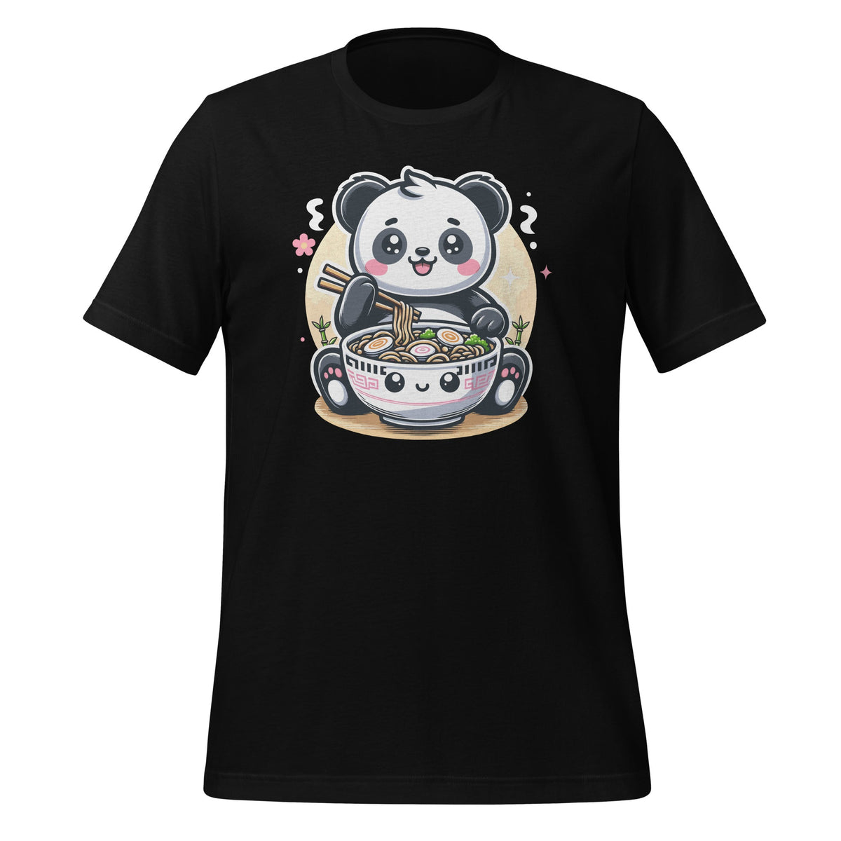 Cute Panda Ramen Anime Kawaii Eating Noodle Bowl Japanese product image 1