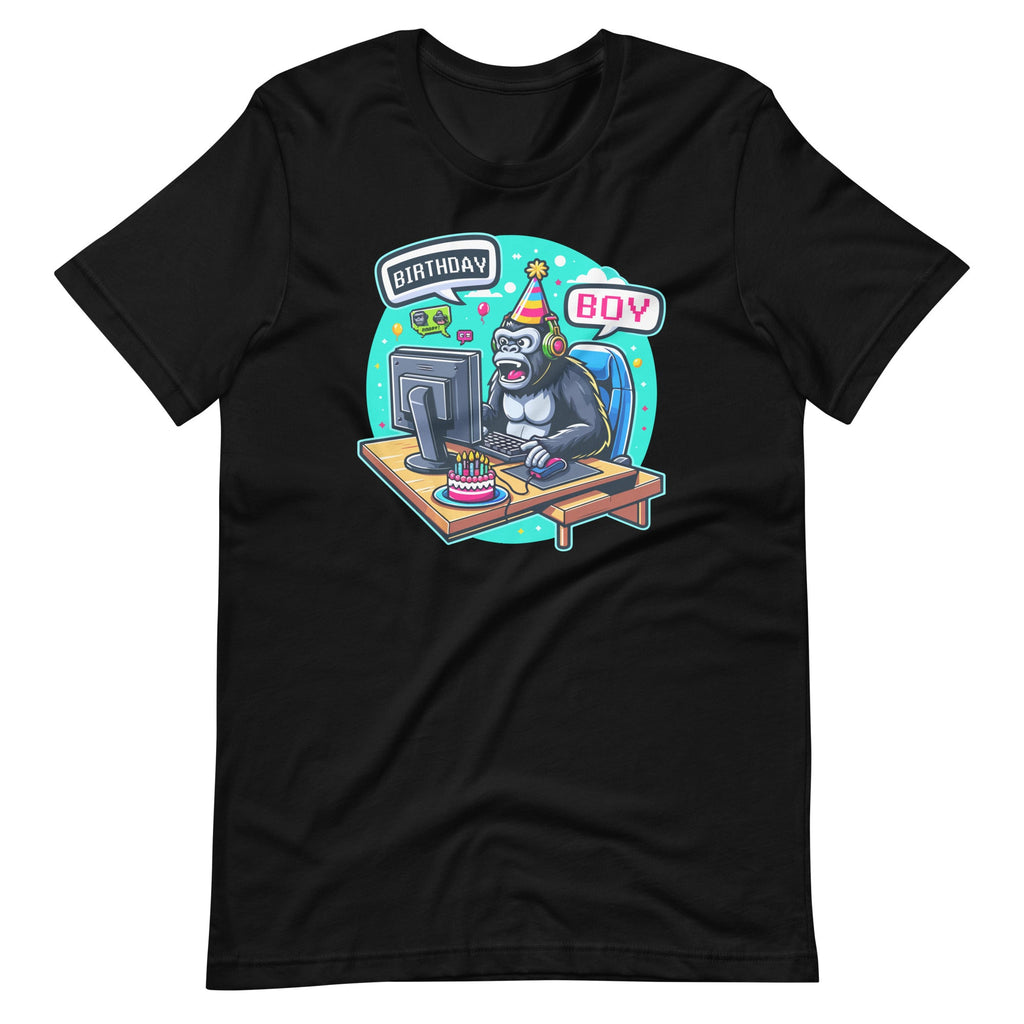 Gorilla Birthday Decorations Gamer Game Meme Unisex T-Shirt product image 2