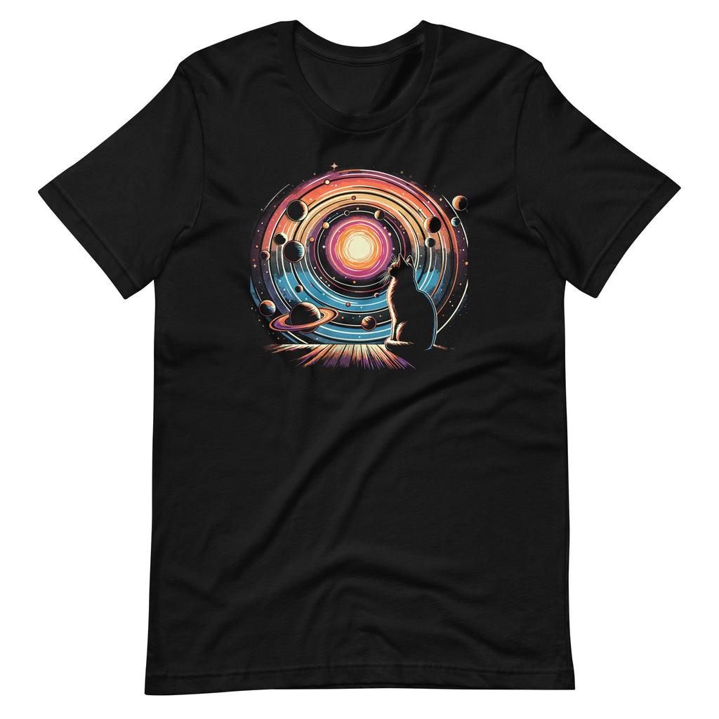 Cat Staring at Planet Saturn Space Fans Kitten Lovers product image 2