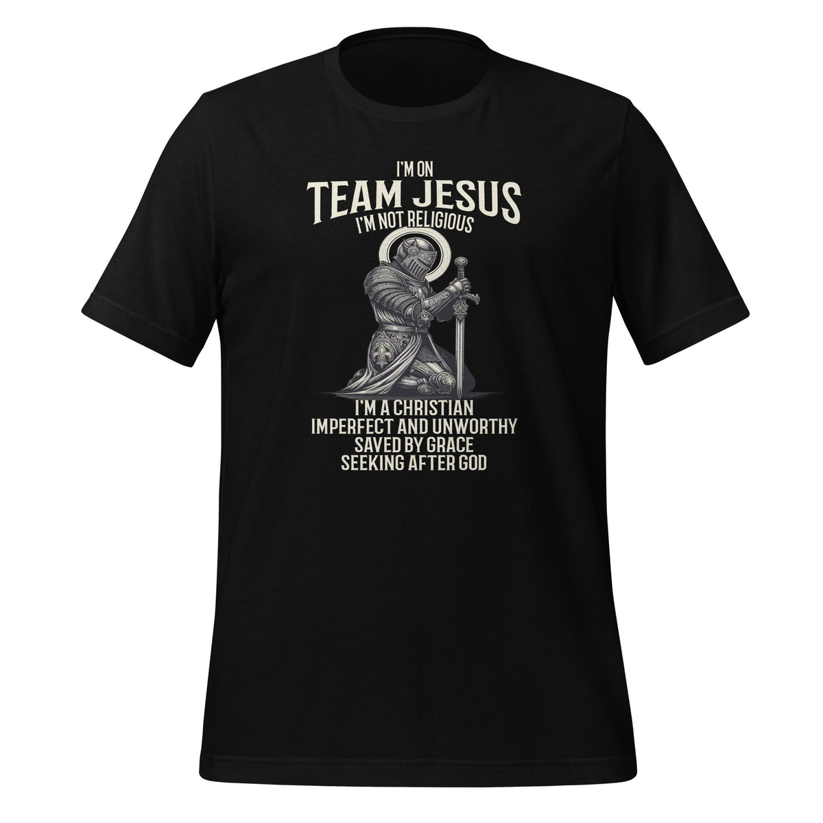 I'm on Team Jesus I'm Not Religious Knights Warrior Easter product image 1