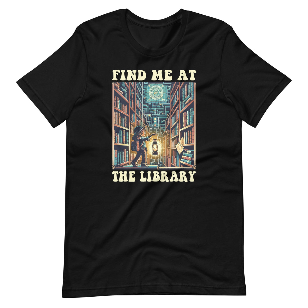 Find Me At The Library Reading Lover Bookworm Unisex T-Shirt product image 2