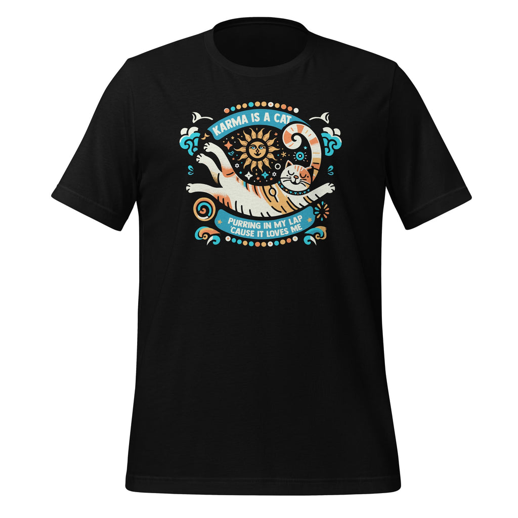 Karma Is Cat Purring In My Lap Cause It Loves Me Funny product image 1