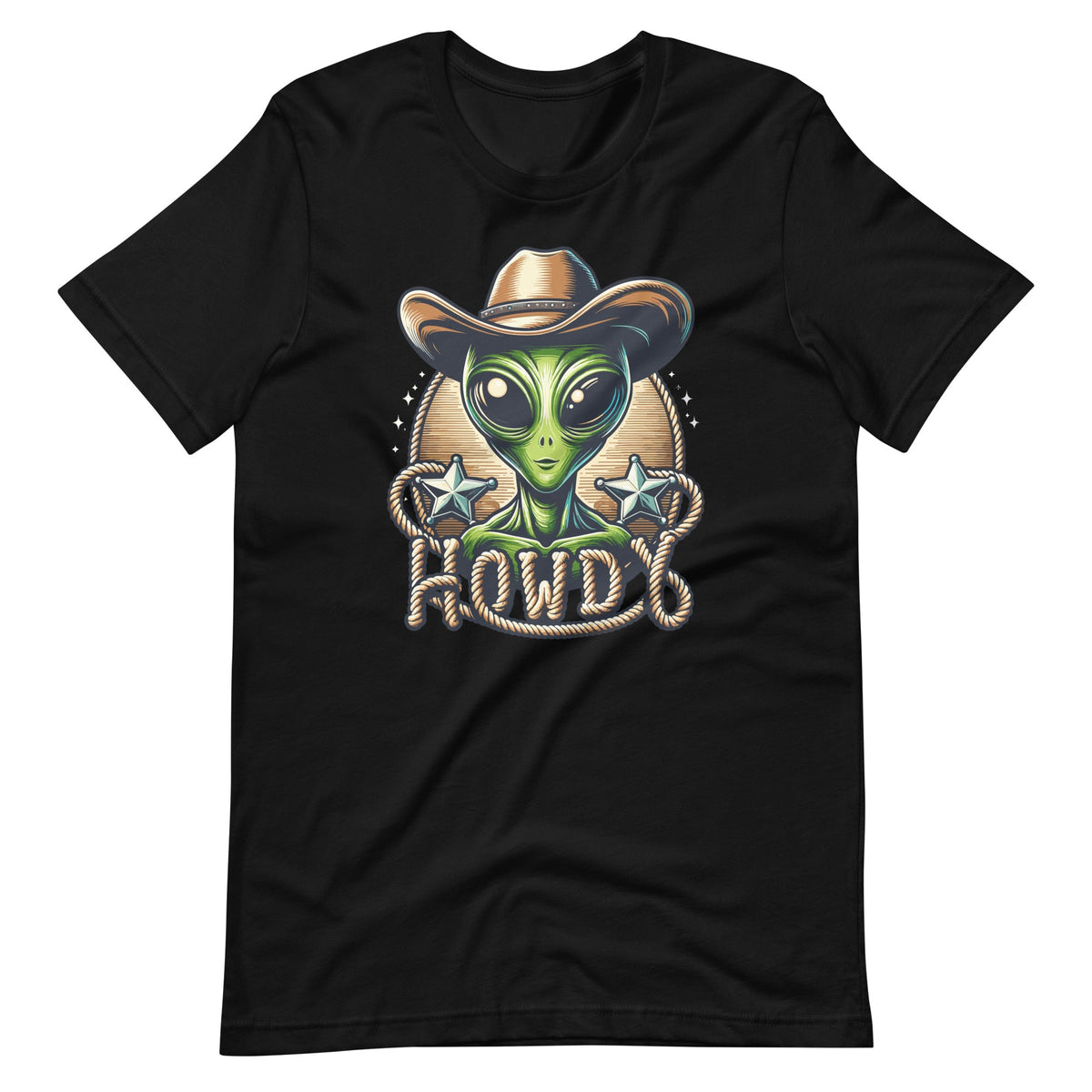 Funny Cowboy Alien Howdy Space UFO Western Rodeo Unisex product image 2