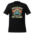Hold My Beer I Gotta Pet This Dog Funny Drink Retro Vintage product image 1
