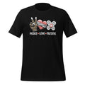 Peace Love Nursing Leopard Cute Nurse CNA Life Unisex product image 1
