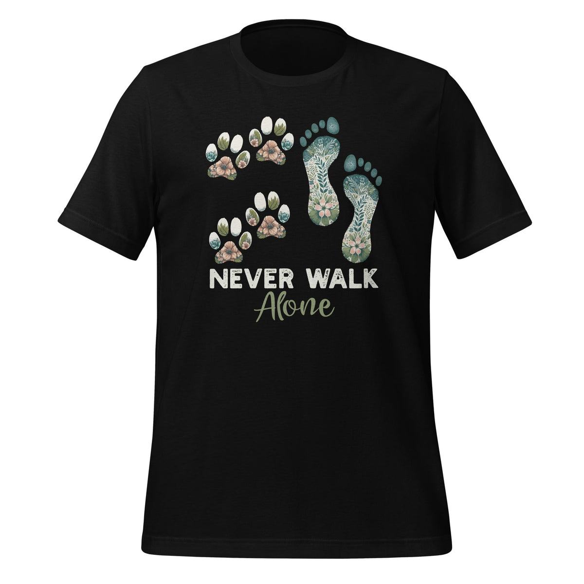 Never Walk Alone Paw Walking Dog Flower Animal Pet Lover product image 1