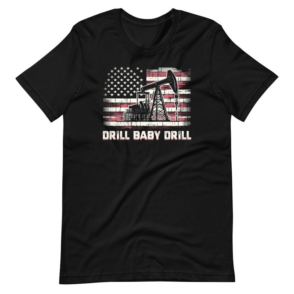 Drill Baby Oilrig American Flag Funny Political Unisex product image 2