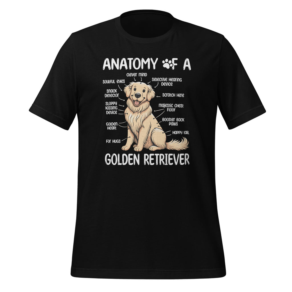 Anatomy Of A Golden Retriever Funny Dog Lover Puppy Unisex product image 1