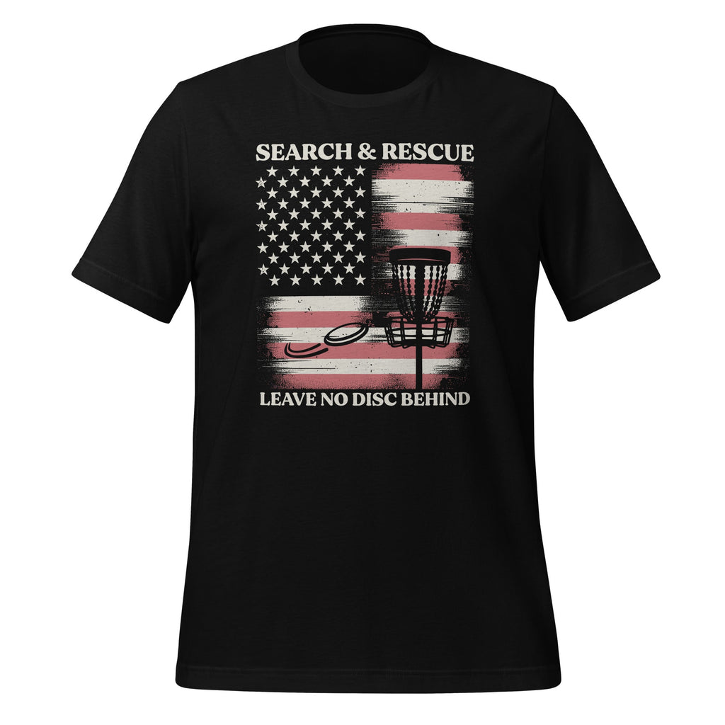 Disc Golf Search & Rescue Leave No Behind Unisex T-Shirt product image 1