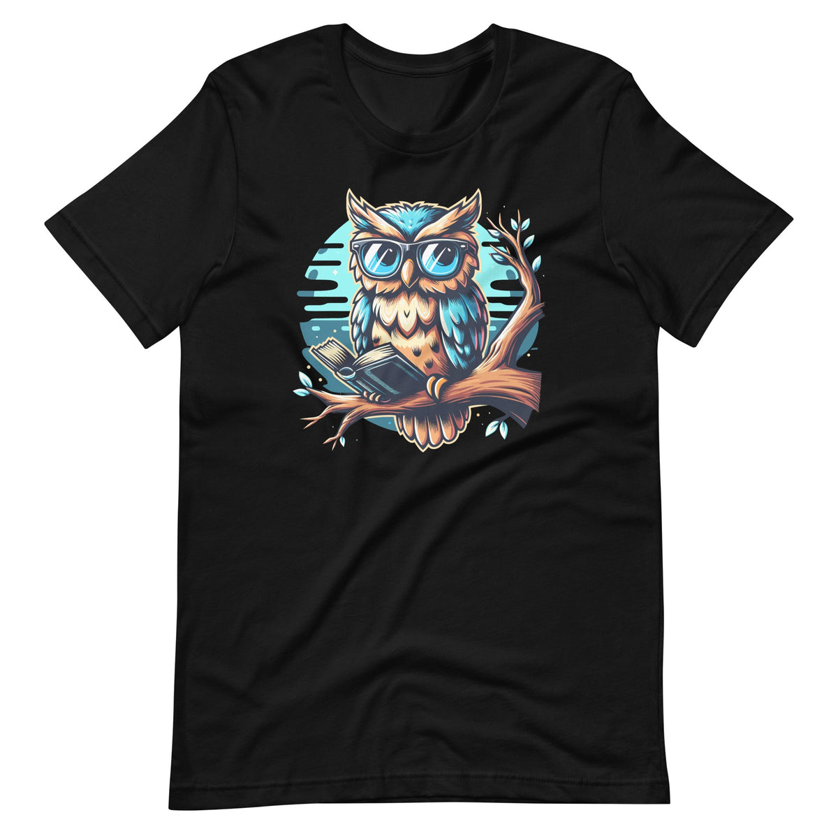 Kawaii Owl Reads Book Reading Bookworm Library Unisex product image 2