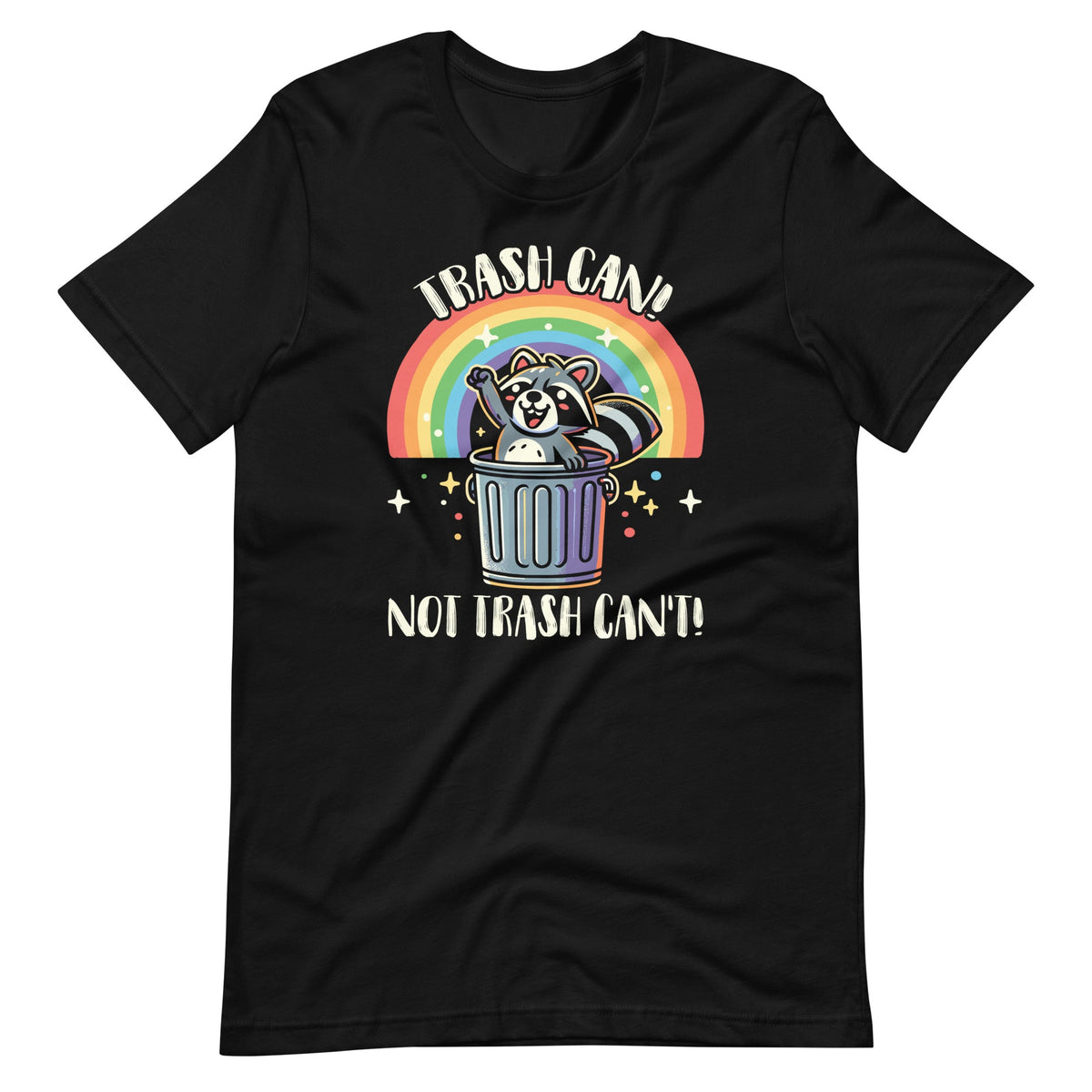 Trash Can Not Can't Funny Raccoon Vintage Unisex T-Shirt product image 2