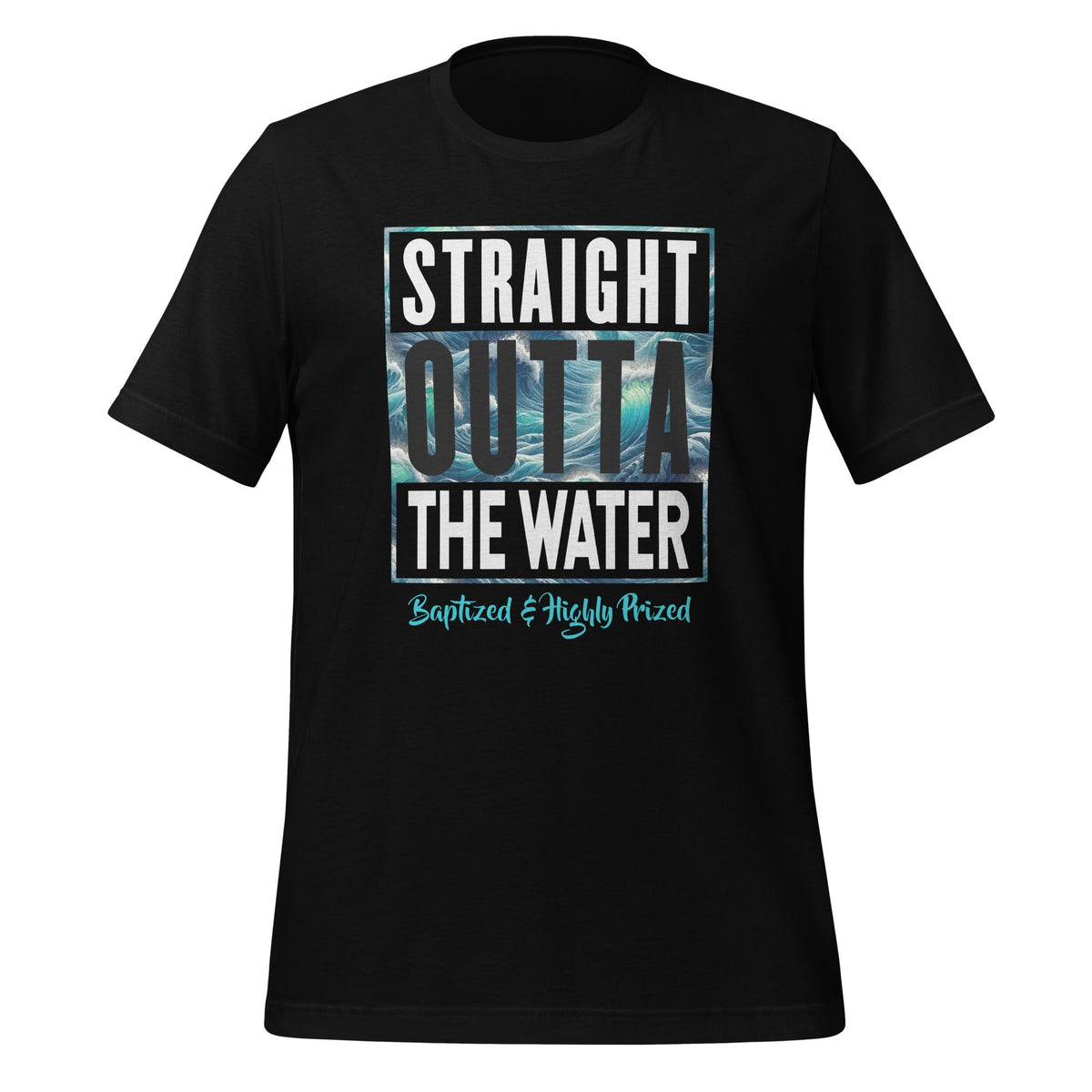 Straight Outta Water Funny Baptism Christians Baptized product image 1