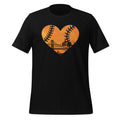 US State San Francisco Baseball Vintage Heart Unisex t-shirt product image 1