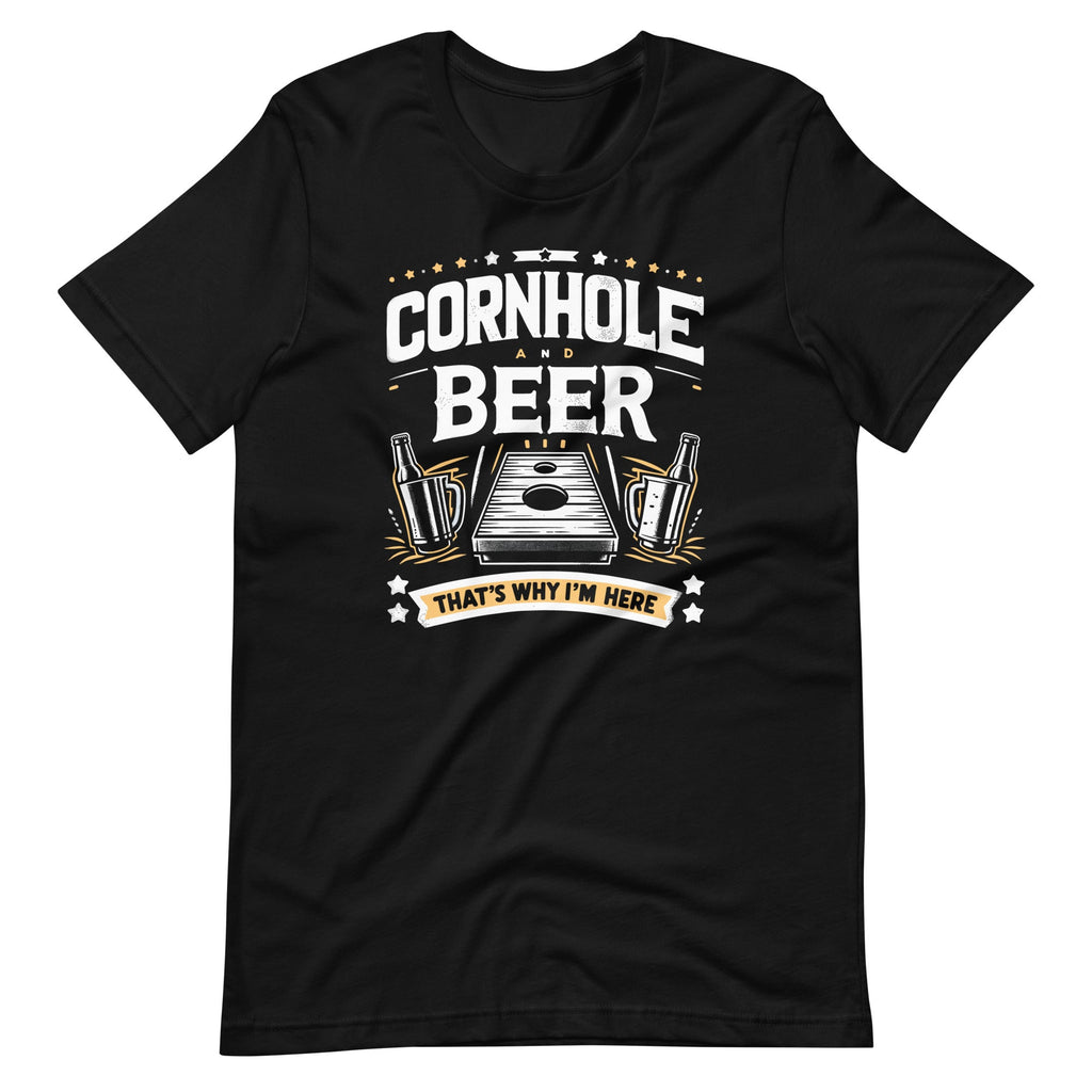 Cornhole And Beer That's Why I'm Here Funny Saying Unisex product image 6