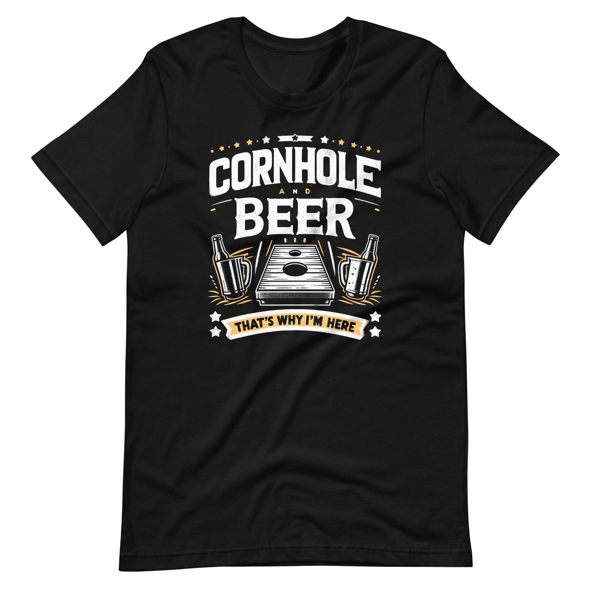Cornhole And Beer That's Why I'm Here Funny Saying Unisex product image 6