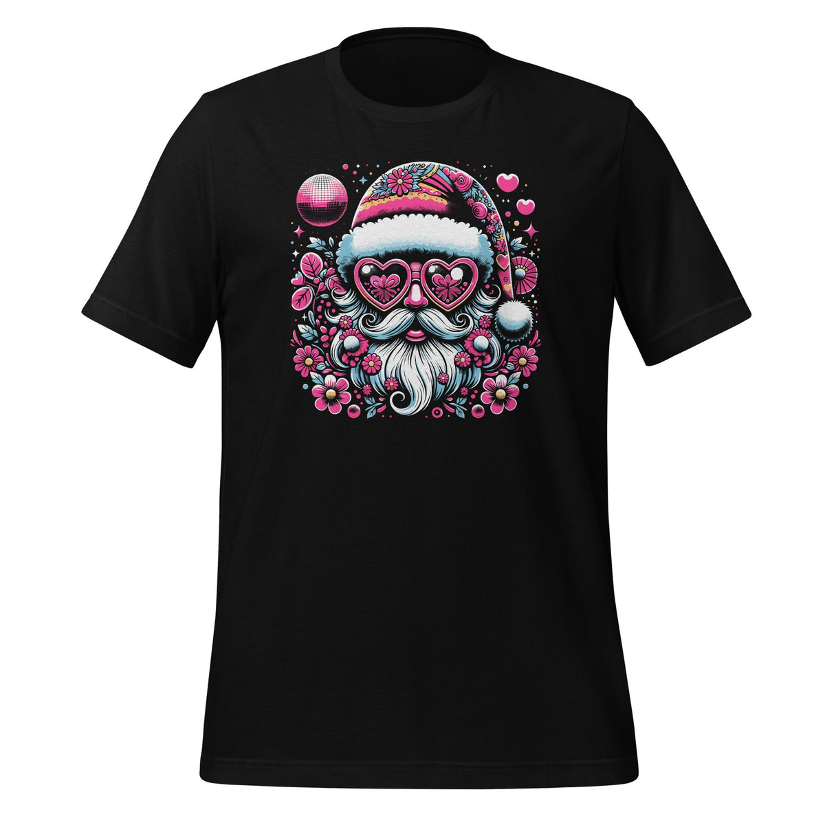 Funny Pink Santa Retro Groovy Funky Disco Christmas Floral product image 1