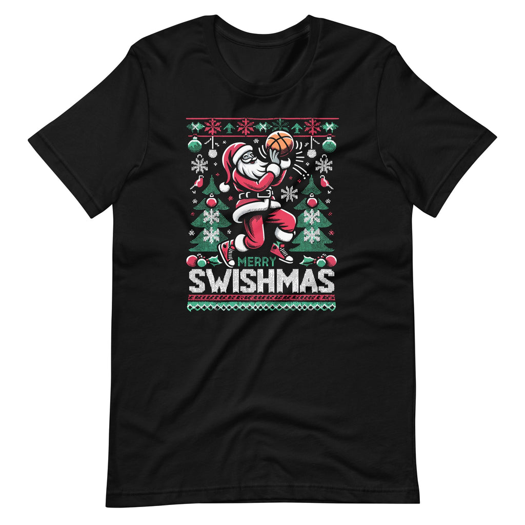 Merry Swishmas Christmas Santa Playing Basketball Funny product image 6