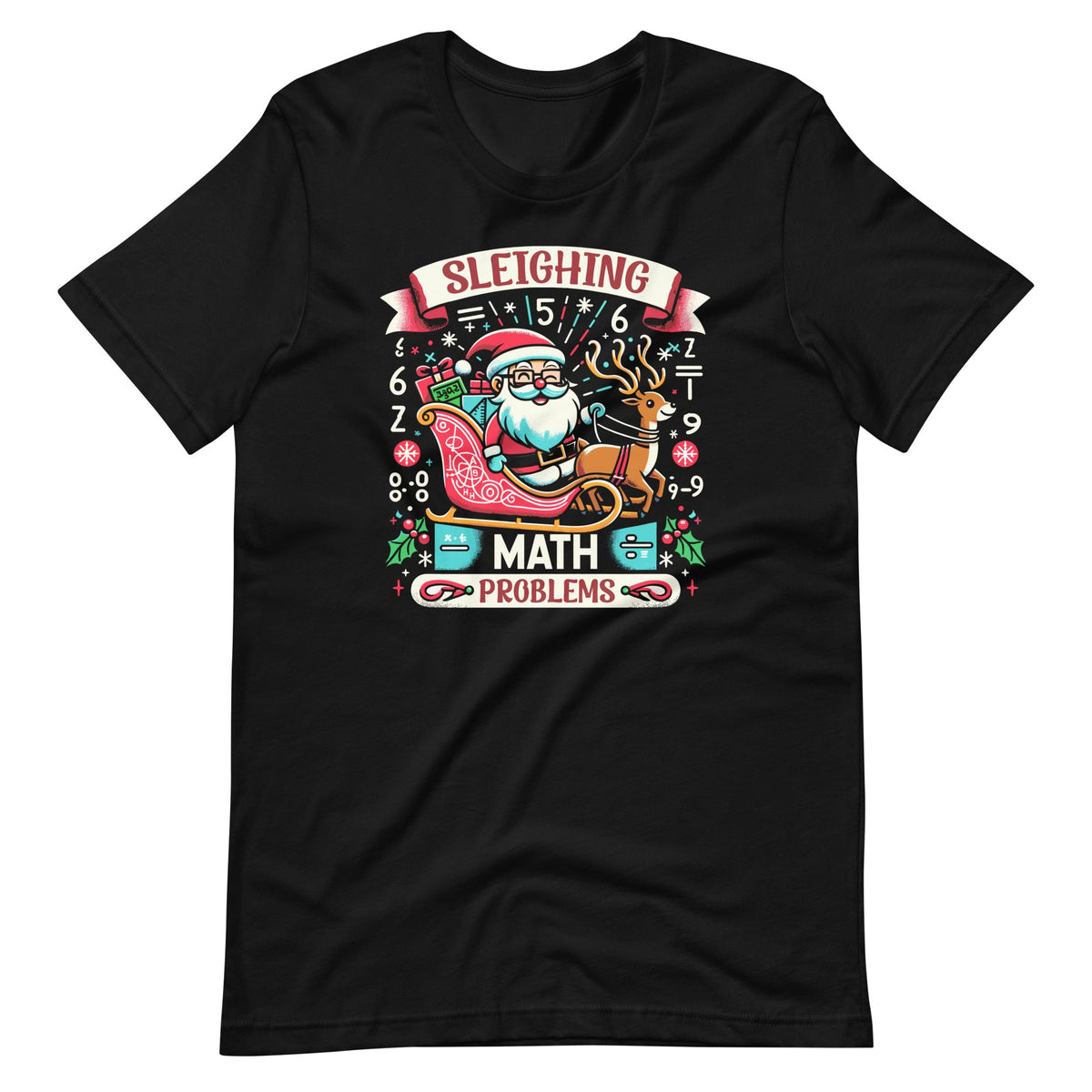 Sleighing Santa Math Problems Funny Christmas Teacher product image 6
