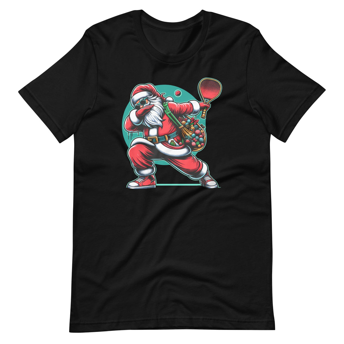 Funny Playing Pickleball Christmas Dabbing Santa Unisex product image 6