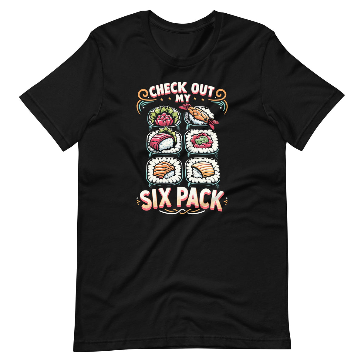 Check Out My Six Pack Salmon Sushi Japanese Food Cuisine product image 6