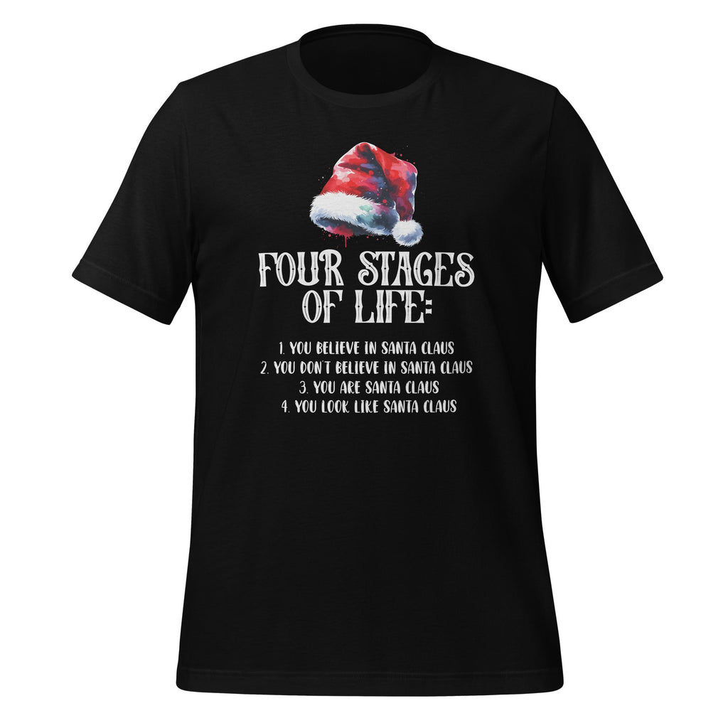 Four Stages of Life Santa Christmas Funny Meme Xmas Humor product image 1