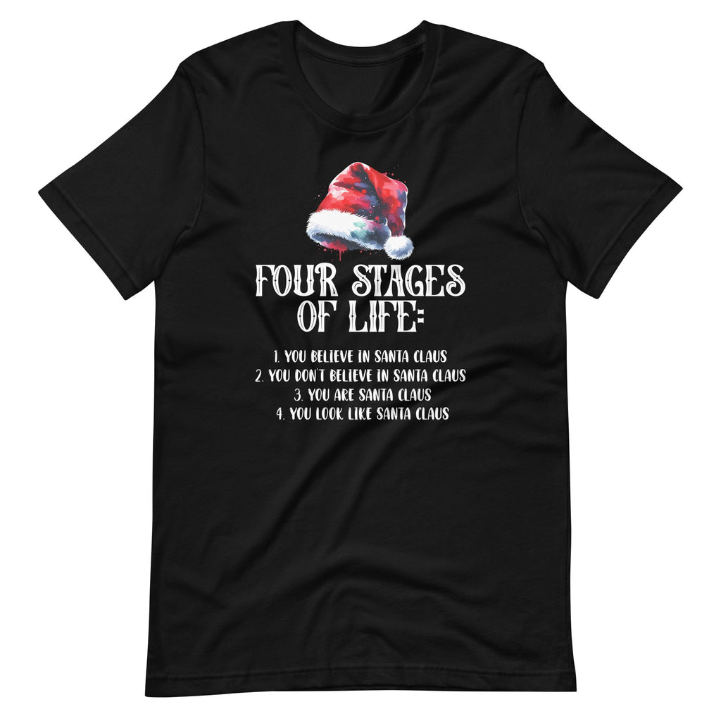 Four Stages of Life Santa Christmas Funny Meme Xmas Humor product image 6