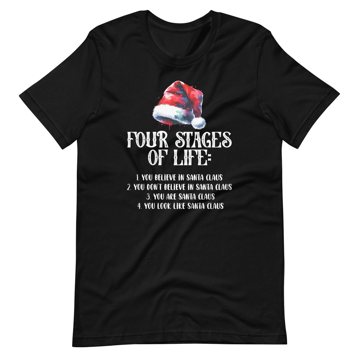 Four Stages of Life Santa Christmas Funny Meme Xmas Humor product image 6