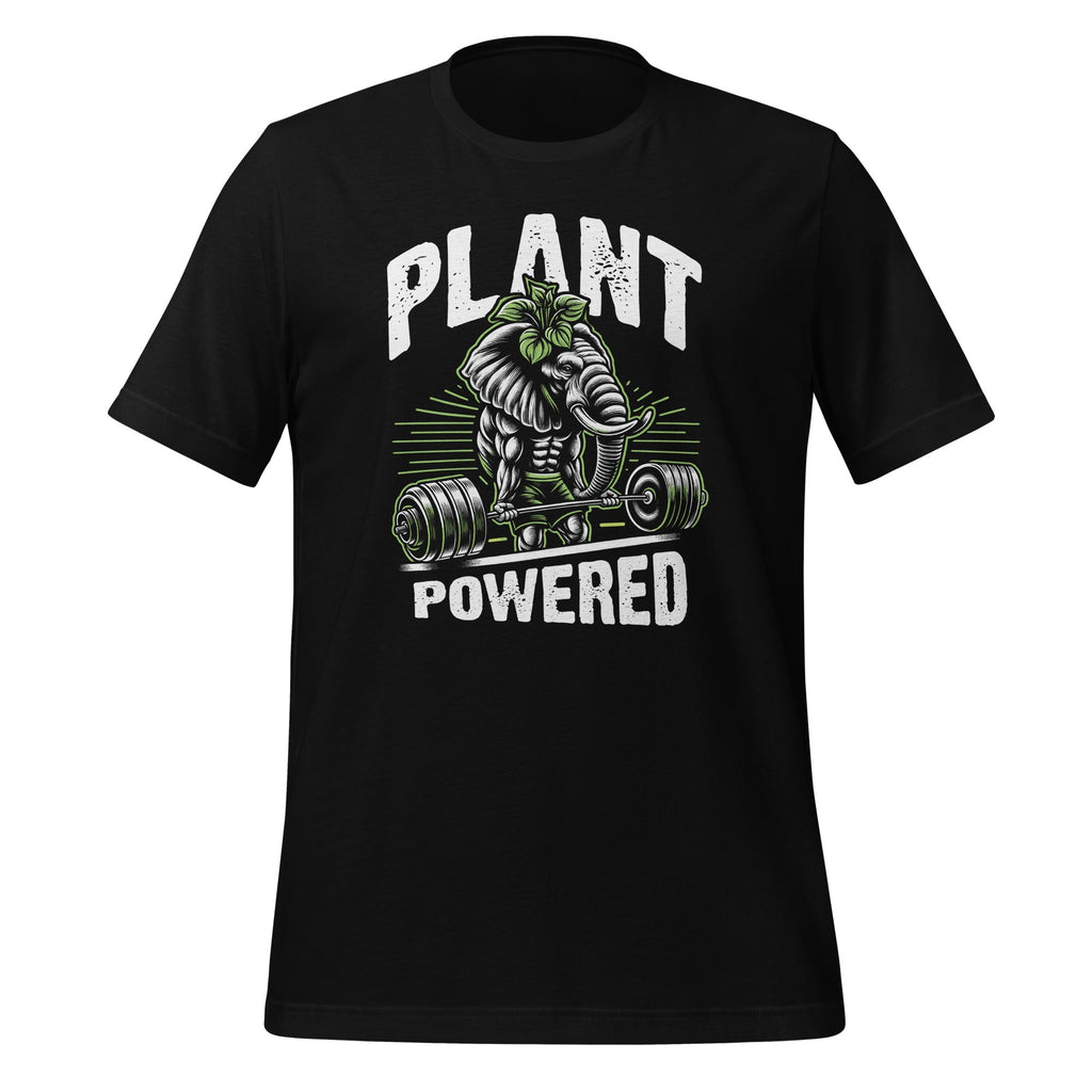Plant Powered Vegan Elephant Funny Veganism Living Unisex product image 1