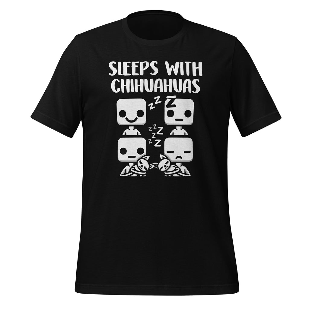 Sleeps With Chihuahuas Stick Figure Dog Lovers Unisex product image 1