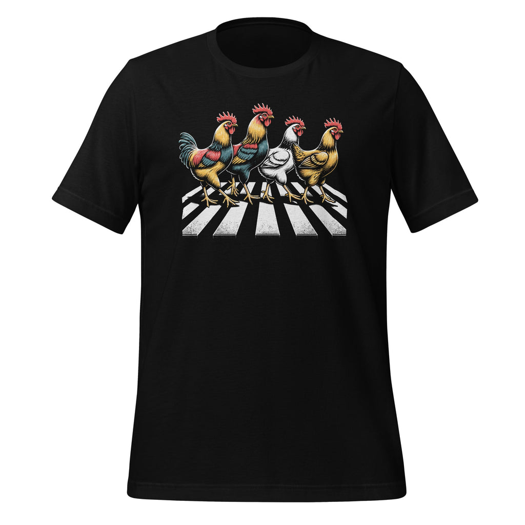 Chicken Crossing Road Crosswalk Funny Rooster Farmer Unisex product image 1