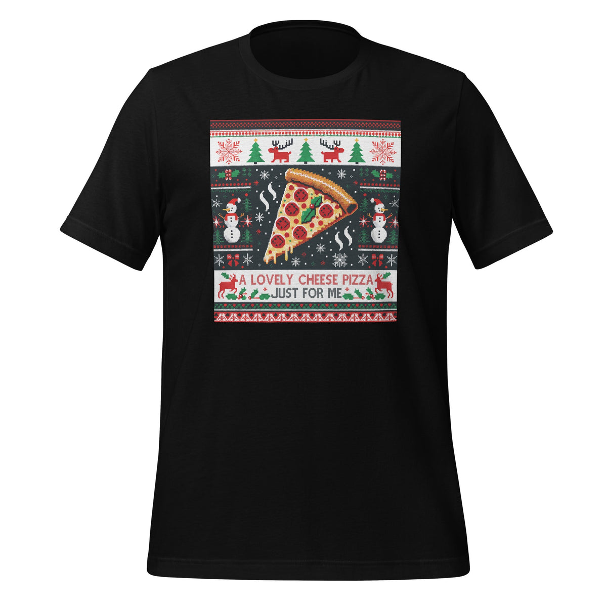 A Lovely Cheese Pizza Just For Me Ugly Xmas Christmas product image 1