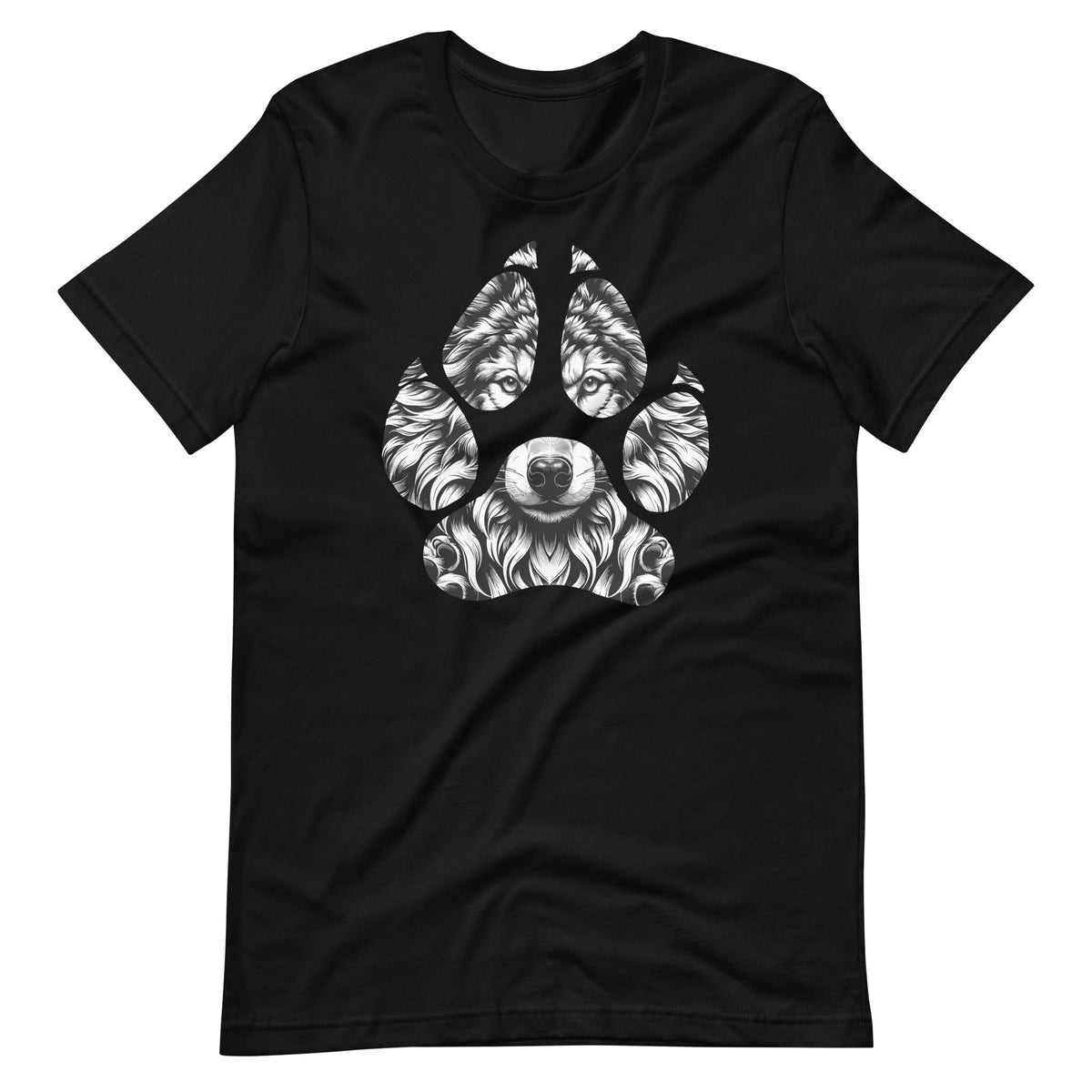 Wolf Animal Face Footprints Wildlife Creature Lovers Unisex product image 6