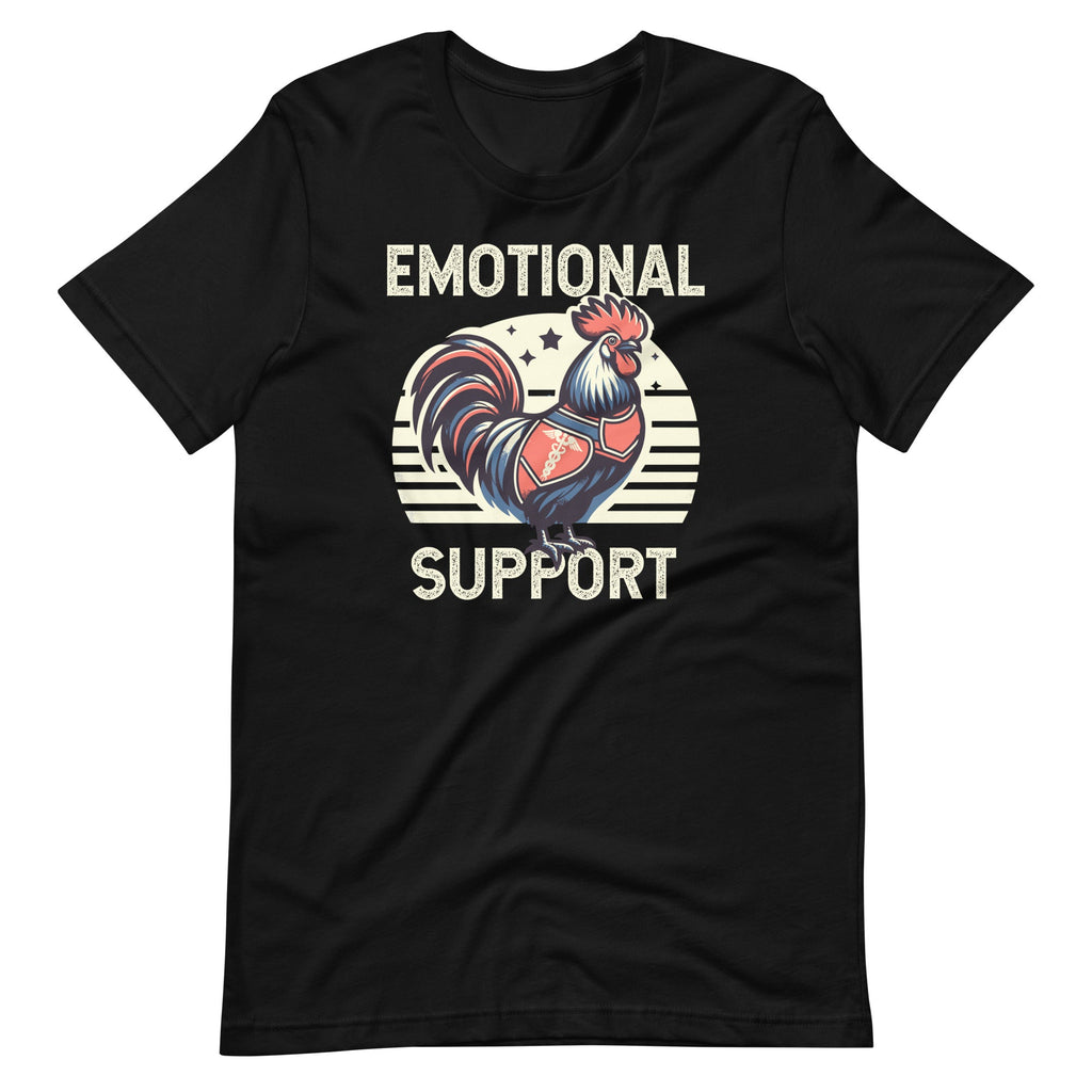 Chicken Emotional Support Funny Saying Unisex T-Shirt product image 6