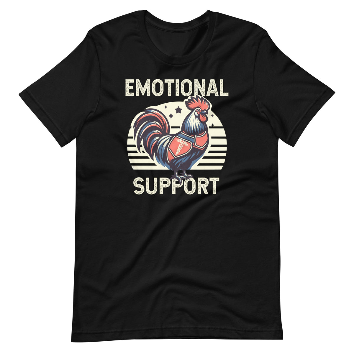Chicken Emotional Support Funny Saying Unisex T-Shirt product image 6