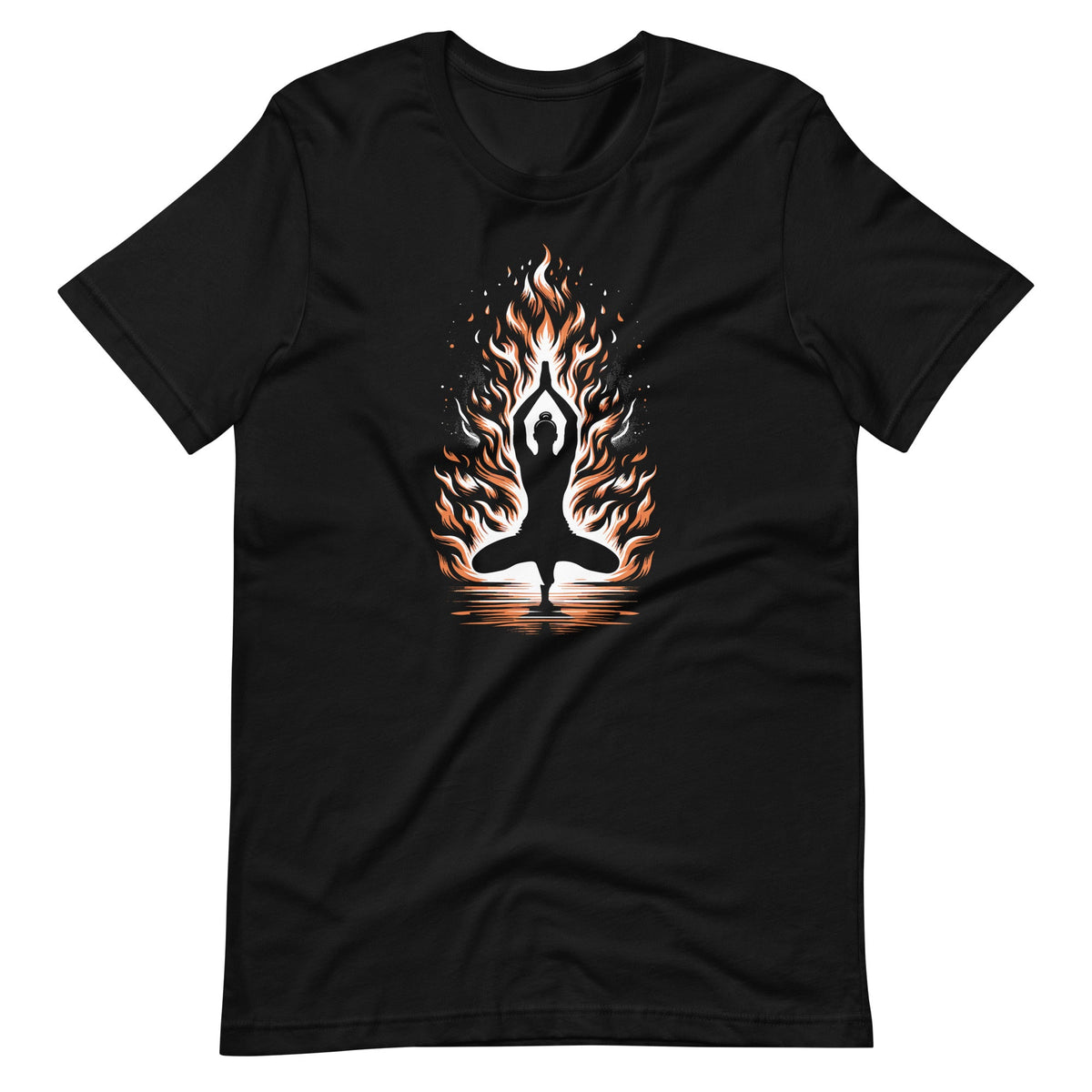 Yoga Pose In Front Of A Roaring Fire Fitness Relaxation product image 6